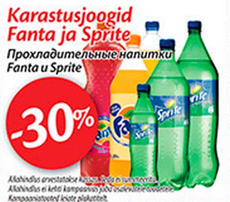 Karastusjoogid Fanta ja Sprite -30%