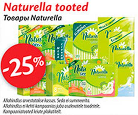 Naturella tooted -25%