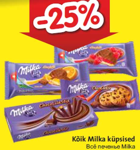 Kõik Milka küpsised -25%