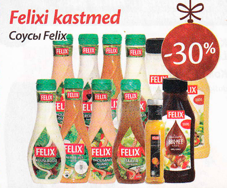 Felixi kastmed -30%