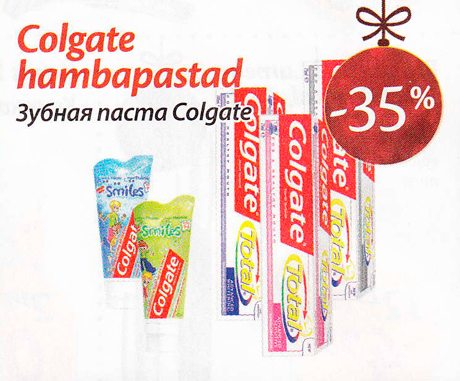 Colgate hambapastad -35%