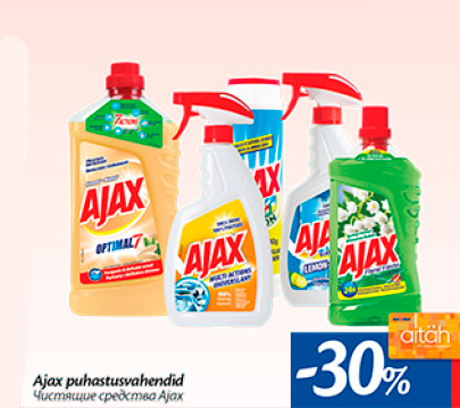 Ajax puhastusvahendid  -30%