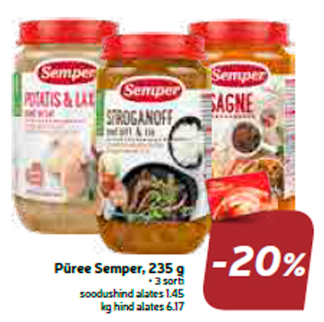 Püree Semper, 235 g  -20%
