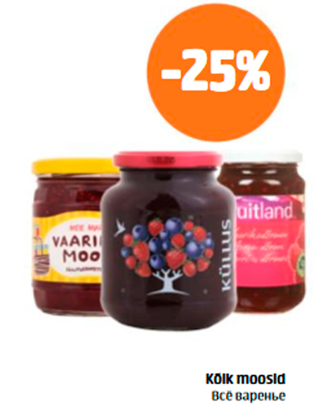 Kõik moosid  -25%