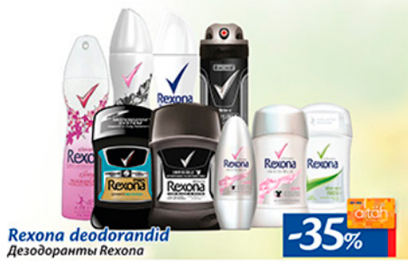 Rexona deodorandid  -35%