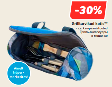 Grilltarvikud kotis**  -30%