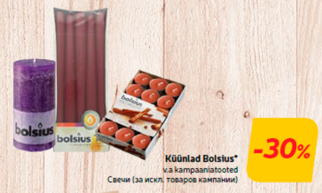 Küünlad Bolsius*  -30%