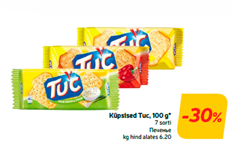 Küpsised Tuc, 100 g*  -30%