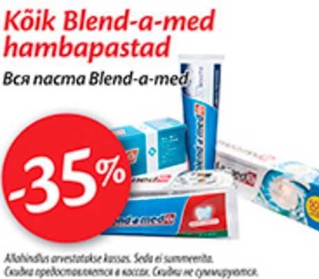 Kõik Blend-a-med hambapastad -35%