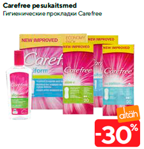 Carefree pesukaitsmed  -30%