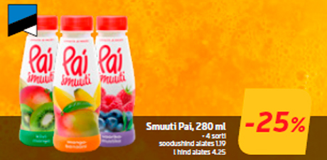 Smuuti Pai, 280 ml  -25%