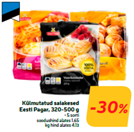 Külmutatud saiakesed Eesti Pagar, 320-500 g  -30%
