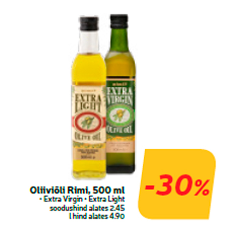 Oliiviõli Rimi, 500 ml  -30%
