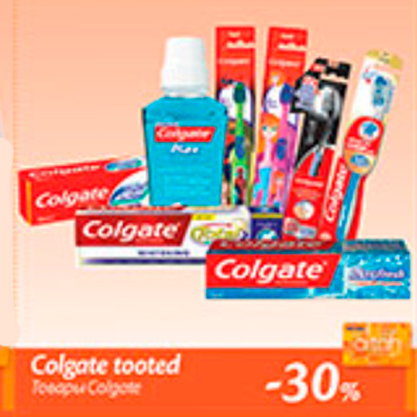 Colgate tooted  -30%