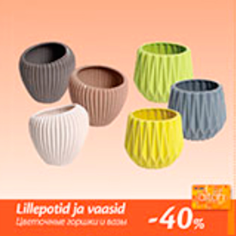 Lillepotid ja vaasid  -40%