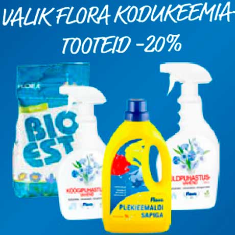 VALIK FLORA KODUKEEMIA TOOTED  -20%