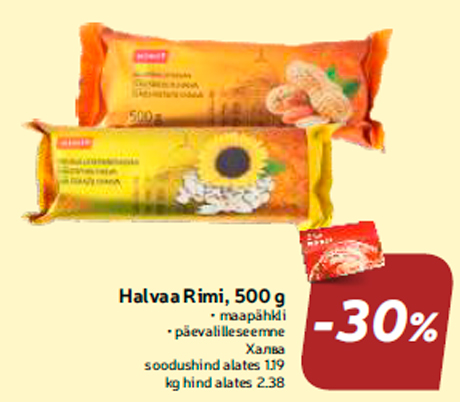 Halvaa Rimi, 500 g -30%
