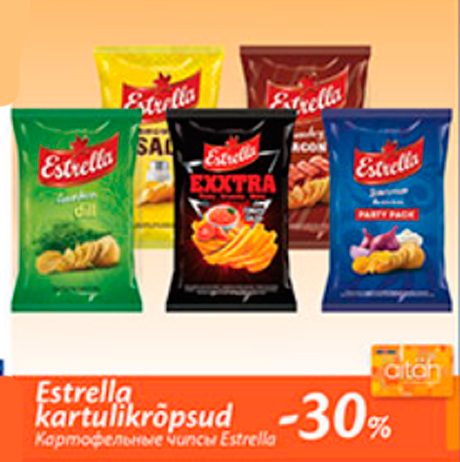 Estrella kartulikrõpsud  -30%