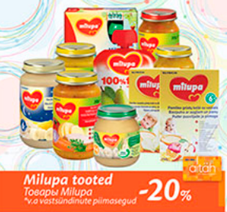 Milupa tooted  -20%