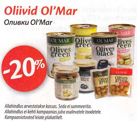 Olivid Ol´Mar  -20%