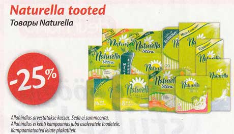 Naturella tooted  -25%