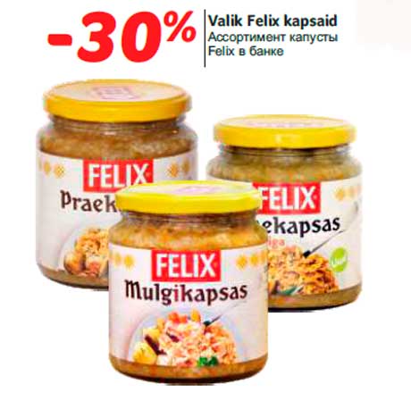 Valik Felix kapsaid -30%