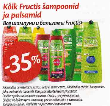 Kõik Fructis šampoonid ja palsamid