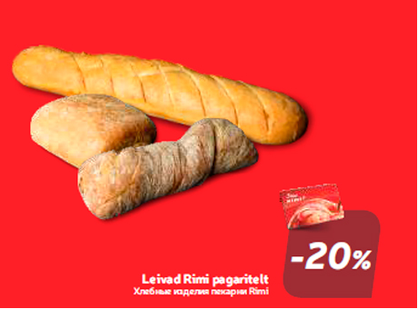 Leivad Rimi pagaritelt  -20%