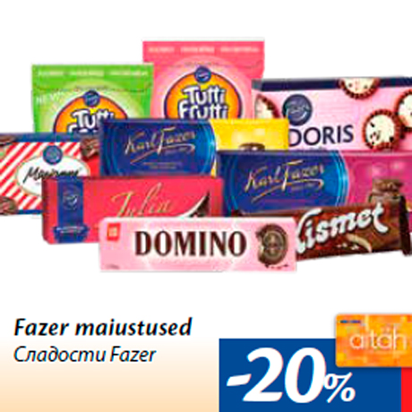 Fazer maiustused -20%