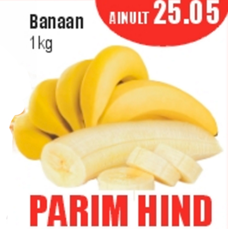 Banaan 1 kg - PARIM HIND