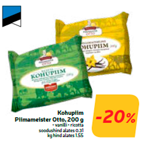 Kohupiim Piimameister Otto, 200 g  -20%
