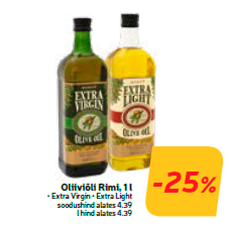 Oliiviõli Rimi, 1 l  -25%
