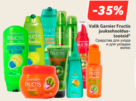 Valik Garnier Fructis  juuksehooldustooteid*  -35