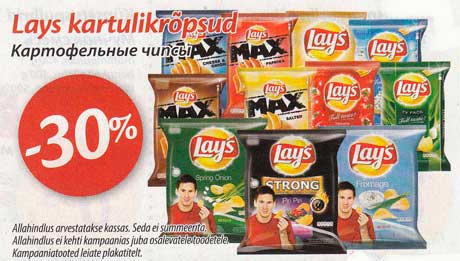 Lays kartulikrõpsud  -30%