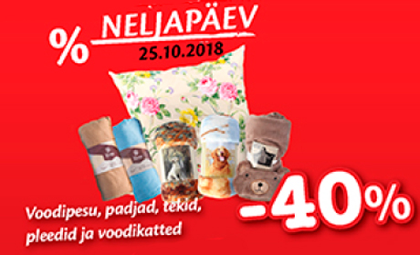 Voodipesu, padjad, tekid, pleedid ja voodikatted  -40%