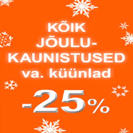 Jõulukaunistused -25%