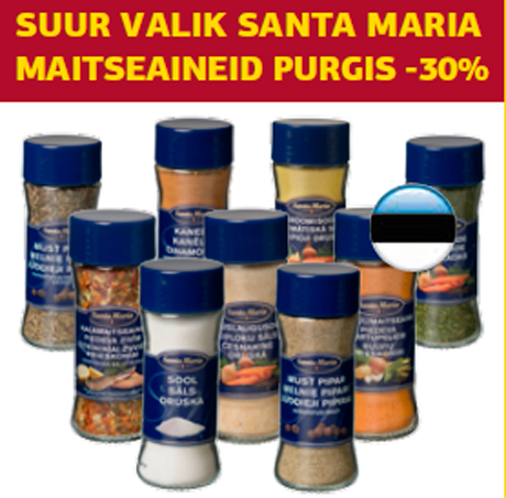 Suur va lik Santa Maria maitseaineid purgis -30%