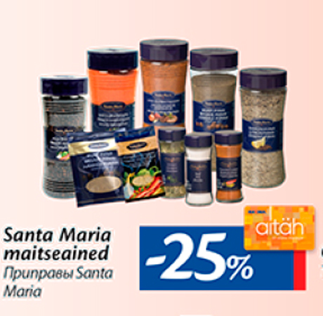 Santa Maria maitseained  -25%