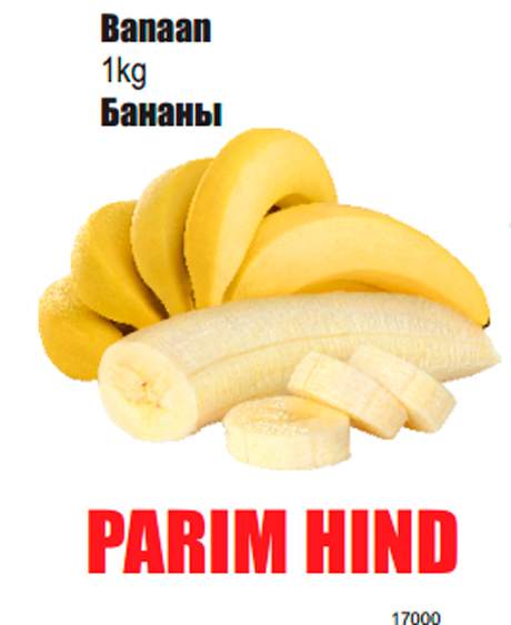 Banaan 1kg - PARIM HIND
