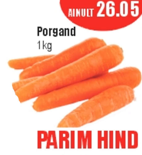 Porgand 1 kg  - PARIM HIND