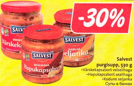 Salvest purgisupp, 530 g  -30%