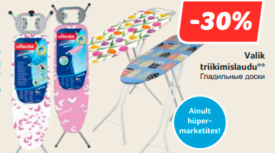 Valik triikimislaudu**  -30%