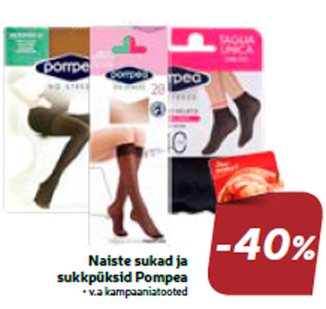 Naiste sukad ja sukkpüksid Pompea  -40%
