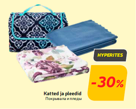 Katted ja pleedid -30%