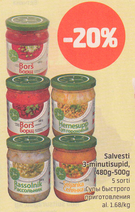 Salvesti 3-minutisupid -20%