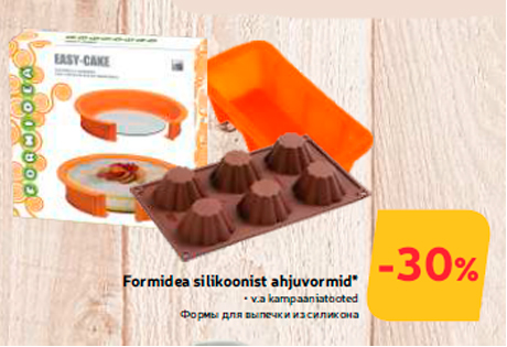 Formidea silikoonist ahjuvormid*   -30%