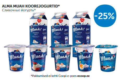 ALMA MUAH KOOREJOGURTID*  -25%