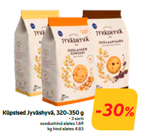 Küpsised Jyväshyvä, 320-350 g  -30%
