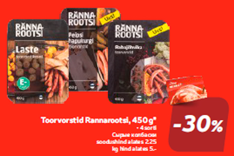 Toorvorstid Rannarootsi, 450 g*  -30%