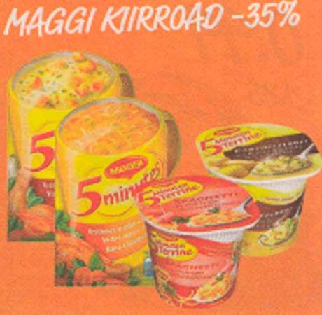 Maggi kiirroad -35%